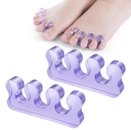 Toe Separators for Nail Polish, Silicone Toe Separator, Straighteners and Correctors for Overlapping Toes, Bunions, Hammer Toe VXN Beauty
