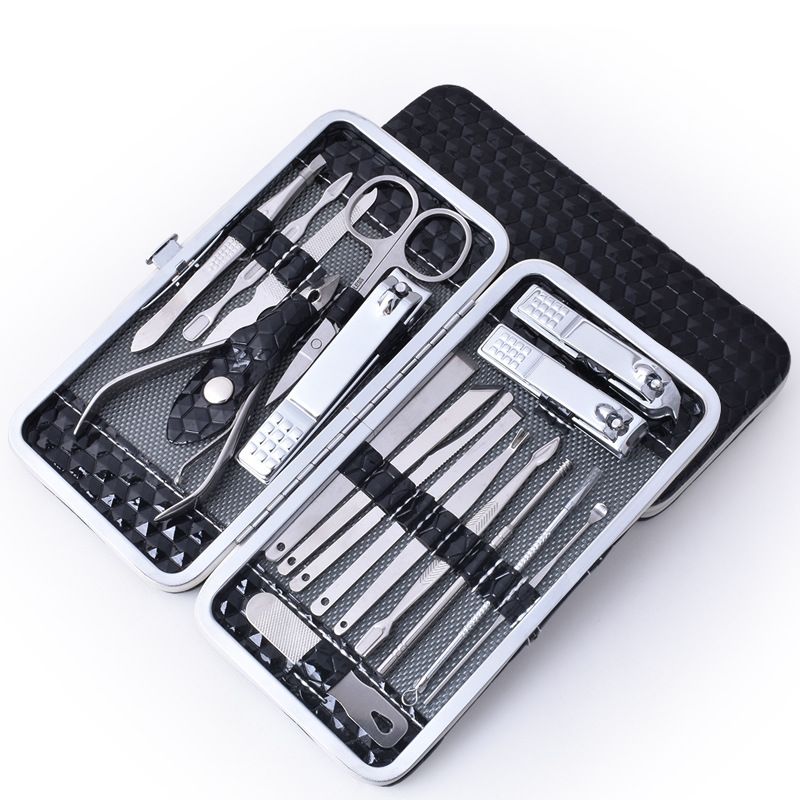 Nail Clippers Set Fingernail and Toenail Clipper Cutters, Manicure Pedicure Kit -18 Pieces Stainless Steel Professional Grooming VXN Beauty