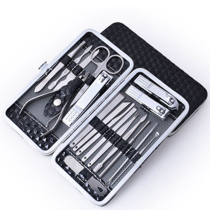 Nail Clippers Set Fingernail and Toenail Clipper Cutters, Manicure Pedicure Kit -18 Pieces Stainless Steel Professional Grooming VXN Beauty