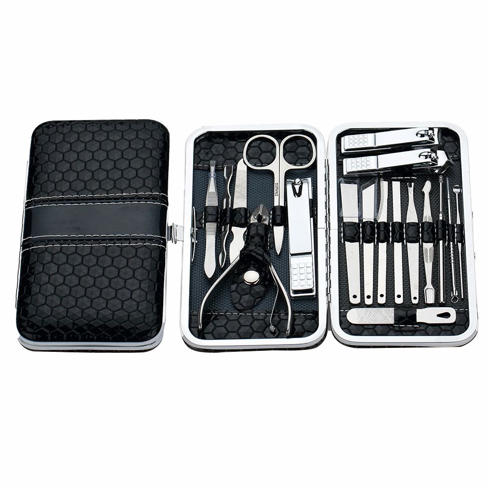 Nail Clippers Set Fingernail and Toenail Clipper Cutters, Manicure Pedicure Kit -18 Pieces Stainless Steel Professional Grooming VXN Beauty