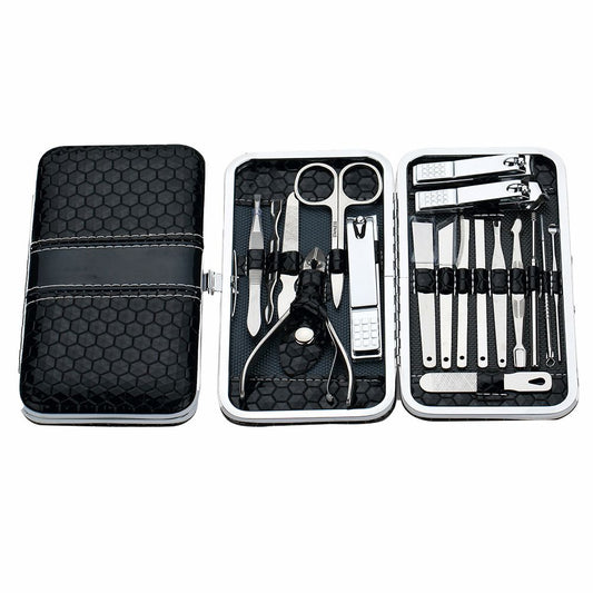 Nail Clippers Set Fingernail and Toenail Clipper Cutters, Manicure Pedicure Kit -18 Pieces Stainless Steel Professional Grooming VXN Beauty