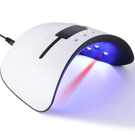Nail Lamp LED Nail Dryer Lamp Curing Gel Light with 3 Timer Setting Polish UV Portable Light (White) VXN Beauty