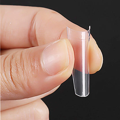 Clear Nail Tips 400pcs Acrylic Fake Nails with Storage Case 10 Sizes Long False Nail for Lady Nail Salons and Home DIY Nail Art VXN Beauty
