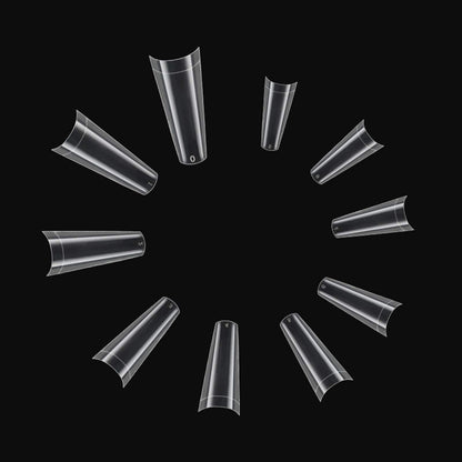 Clear Nail Tips 400pcs Acrylic Fake Nails with Storage Case 10 Sizes Long False Nail for Lady Nail Salons and Home DIY Nail Art VXN Beauty