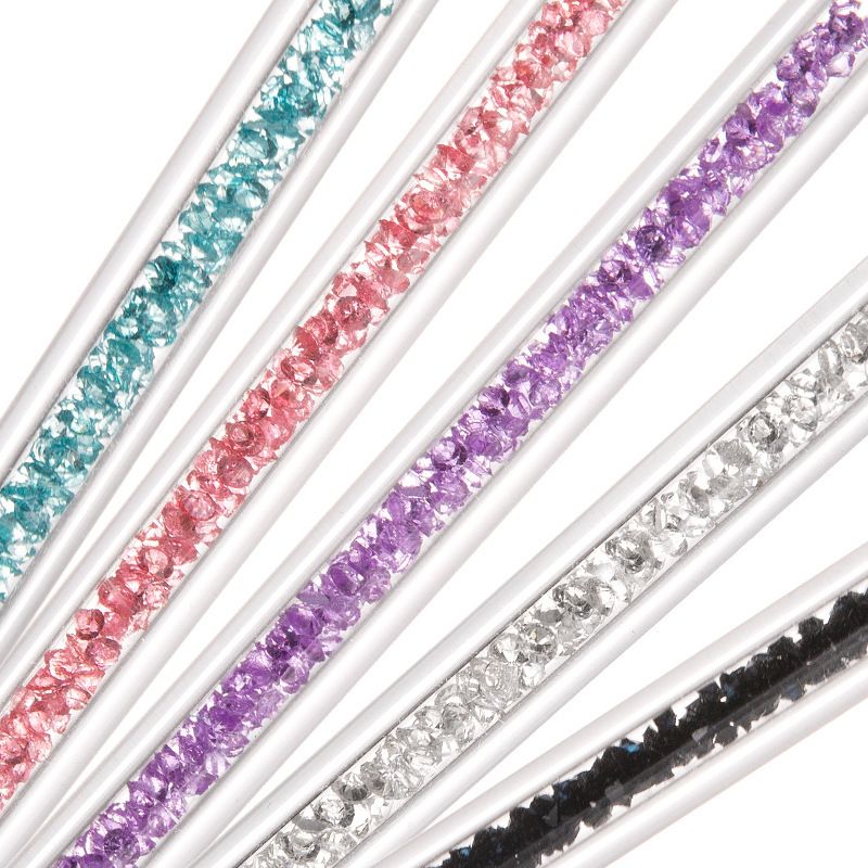 Gel Polish Nail Art Brushes Set-5 Pcs Dual-ended Nail Paint Brushes for Nail Art with Fine Liner Brushes and Dotting Pen VXN Beauty