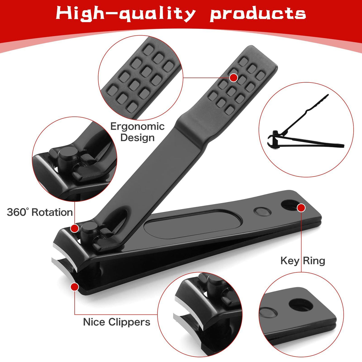 7pcs Nail trimming set, personal care nail clipper set, decoration nail, professional foot trimming set, men's accessories VXN Beauty