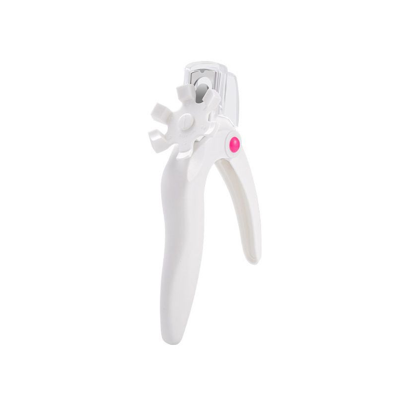 Used for fake nail art manicure, white adjustable stainless steel nail clippers, professional rotating nail clippers VXN Beauty