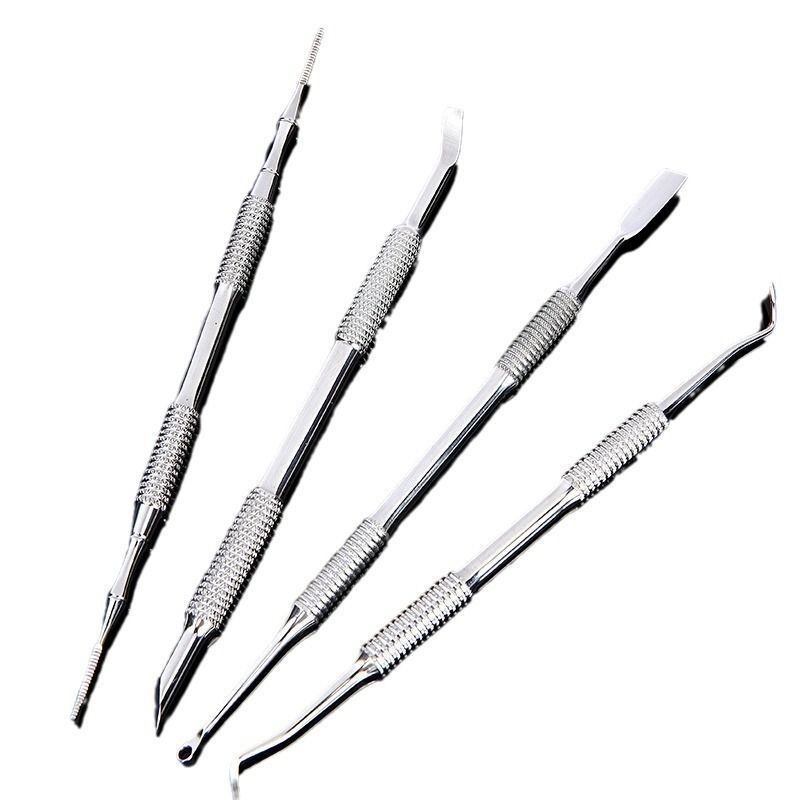 Remover Stainless Steel Professional 4pcs Set Cuticle Scraper Fingernails & Toenails Clean Manicure Tools Cuticle Care VXN Beauty