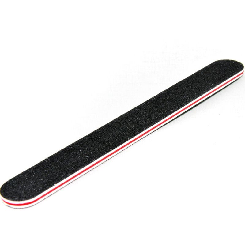 Nail File 5 PCS Professional Double Sided Grit Nail Files Emery Board Black Manicure Pedicure Tool and Nail Buffering Files VXN Beauty