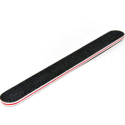 Nail File 5 PCS Professional Double Sided Grit Nail Files Emery Board Black Manicure Pedicure Tool and Nail Buffering Files VXN Beauty