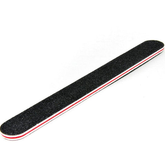 Nail File 5 PCS Professional Double Sided Grit Nail Files Emery Board Black Manicure Pedicure Tool and Nail Buffering Files VXN Beauty