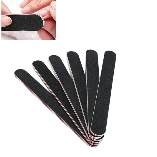 Nail File 6ct 100/180 Grit Emery Board Filer for Acrylic/Natural Fingernail by VXN Beauty