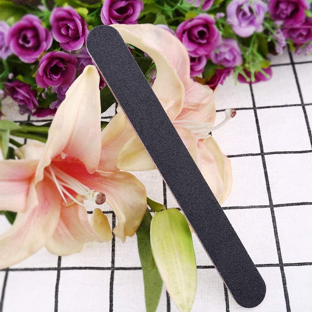 Nail File 6ct 100/180 Grit Emery Board Filer for Acrylic/Natural Fingernail by VXN Beauty