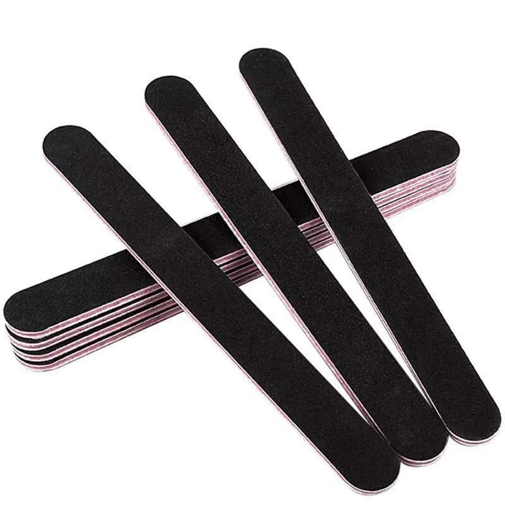 Nail Files And Buffers, 12 PCS Professional Nail Manicure Tool Grits Nail Buffer Block 100/180 Grits Emery Boards For Acrylic And Natural Nails VXN Beauty
