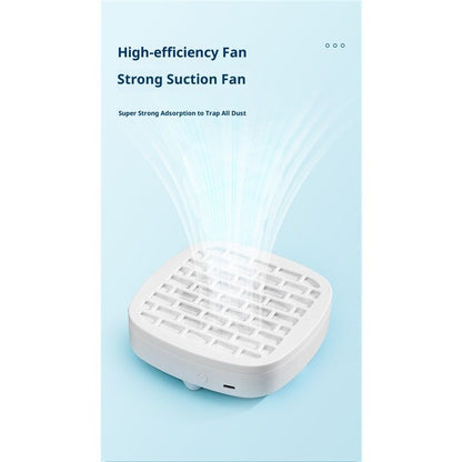 Nail Dust Collector, Cordless Dust Collector Nail Tech, Compact Powerful  Nail Vacuum Fan Rechargeable Dust Pedicure for Home, White（white） VXN Beauty
