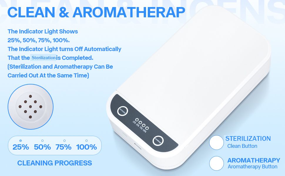 Nail Tool Sterilizer with Blue Light,Portable USB Sterilizer For Nail Tools Nail Cleaning Box Beauty Tool Cleaner Machine for for Nail Salon, Tweezers, Jewelry, Phone, Manicure Tools Cleaning VXN Beauty