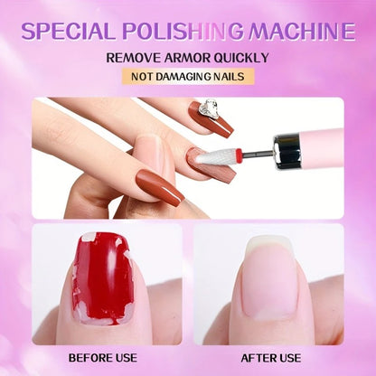 Pink   Wireless Charging Nail Drill, 3-Speed Adjustable, Professional-Level Care in One Tool VXN Beauty