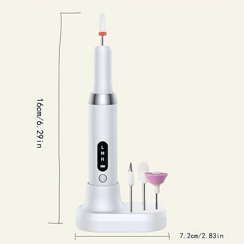 Pink   Wireless Charging Nail Drill, 3-Speed Adjustable, Professional-Level Care in One Tool VXN Beauty