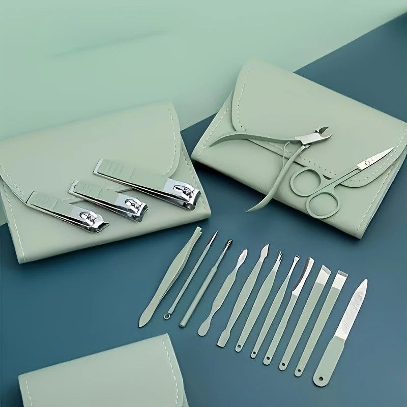 16-Piece Nail Care Set | Portable & Professional, One Box for Hand & Foot Details.BLUE VXN Beauty