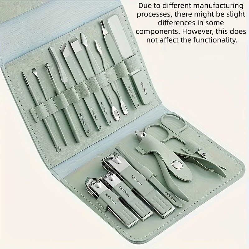 16-Piece Nail Care Set | Portable & Professional, One Box for Hand & Foot Details.BLUE VXN Beauty