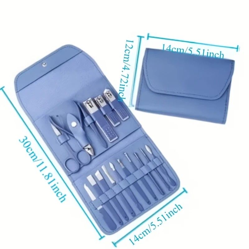 16-Piece Nail Care Set | Portable & Professional, One Box for Hand & Foot Details.purple VXN Beauty