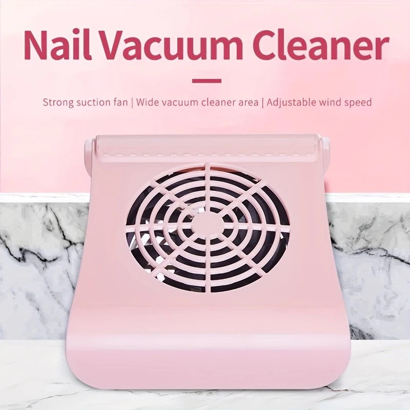 Nail Dust Collector: USB-Powered, Strong Suction, One-Touch Operation, Say Goodbye to Dust Troubles.WHITE VXN Beauty