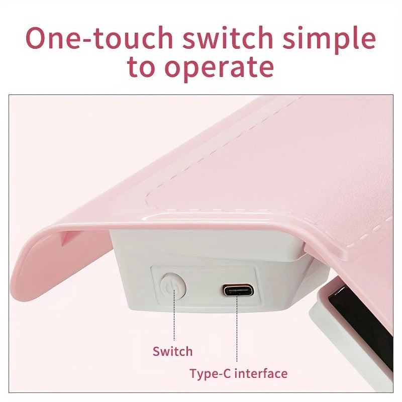 Nail Dust Collector: USB-Powered, Strong Suction, One-Touch Operation, Say Goodbye to Dust Troubles.WHITE VXN Beauty