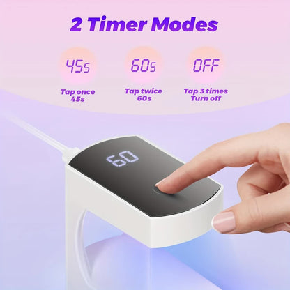 Mini Nail Lamp: Portable, Fast-Drying, Enjoy DIY Nail Fun On-the-Go VXN Beauty