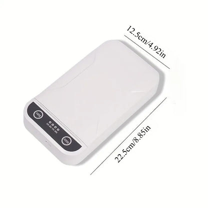 Portable Nail Disinfection Box, USB powered. Built‑in UV fast sterilization, suitable for nail and tattoo tools, PVC/plastic material, the ideal hygiene assistant for salons and studios. VXN Beauty
