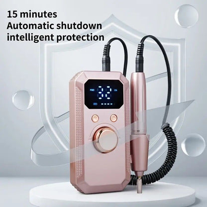 Professional Nail Drill: Quiet and Efficient, LED Digital Display, 31 Accessories for All-in-One Use, Easy for Beginners to Master.Dark grey VXN Beauty