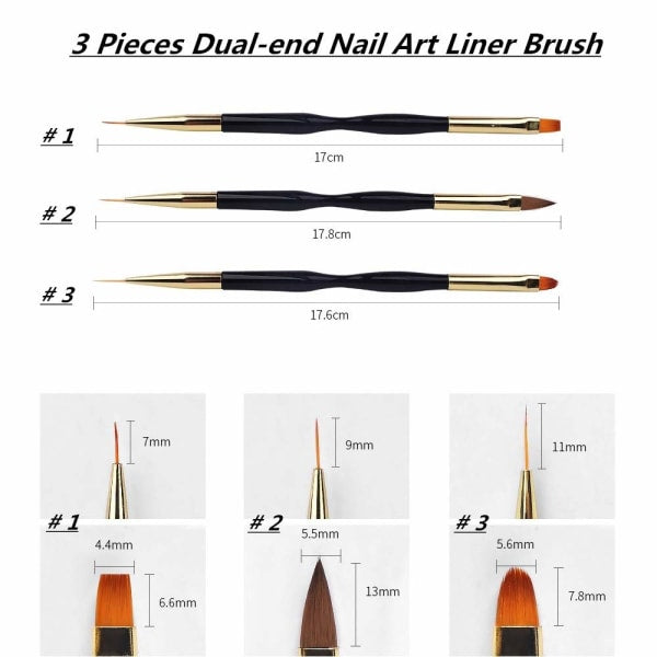 2pcs Polygel Brush and Picker with Double Ends, 2 in 1 Design Polygel_max VXN Beauty