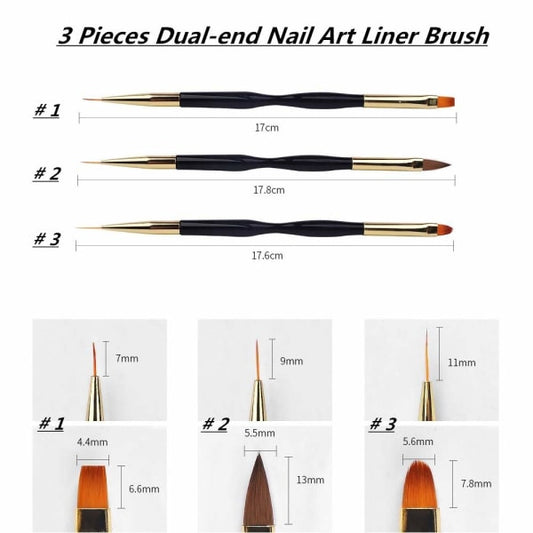 2pcs Polygel Brush and Picker with Double Ends, 2 in 1 Design Polygel_max VXN Beauty