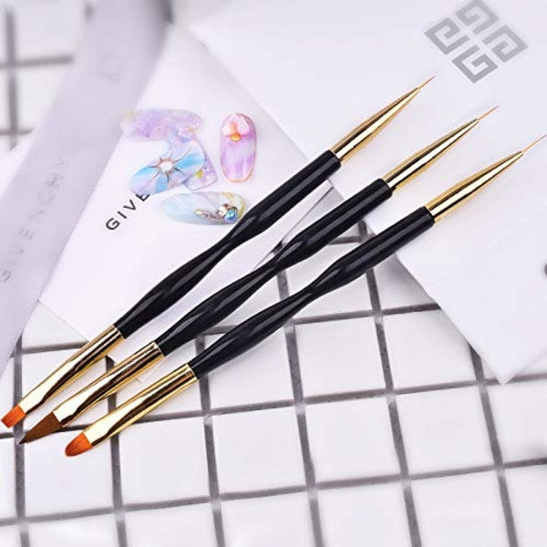 2pcs Polygel Brush and Picker with Double Ends, 2 in 1 Design Polygel_max VXN Beauty