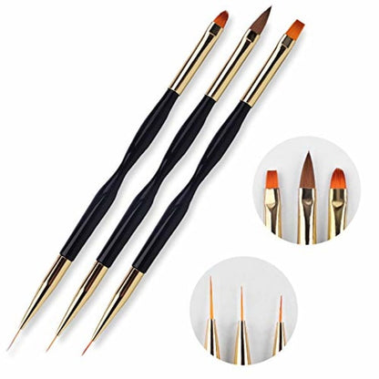 2pcs Polygel Brush and Picker with Double Ends, 2 in 1 Design Polygel_max VXN Beauty