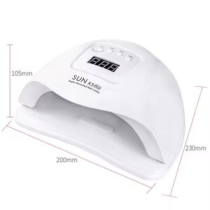 UV LED Nail Lamp 54W with 10s 30s 60s 99s Timer, White VXN Beauty
