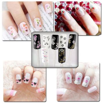 10 Sheets Self-Adhesive Nail Decorations Multi-Color VXN Beauty