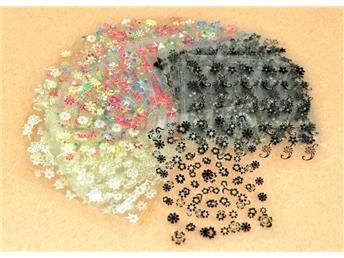 10 Sheets Self-Adhesive Nail Decorations Multi-Color VXN Beauty