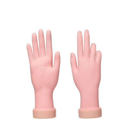 Silicone nail training hand fake hand for nail art, Beige VXN Beauty