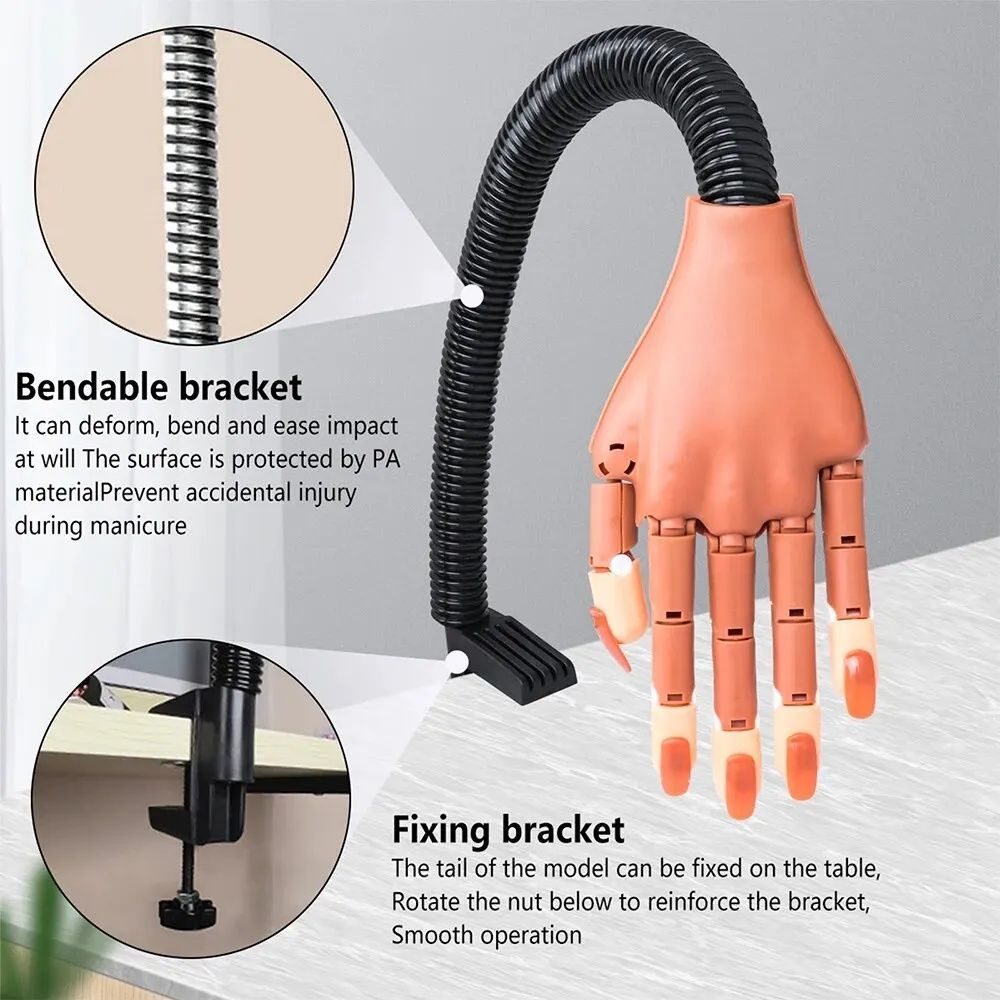 Nail training hand Black VXN Beauty