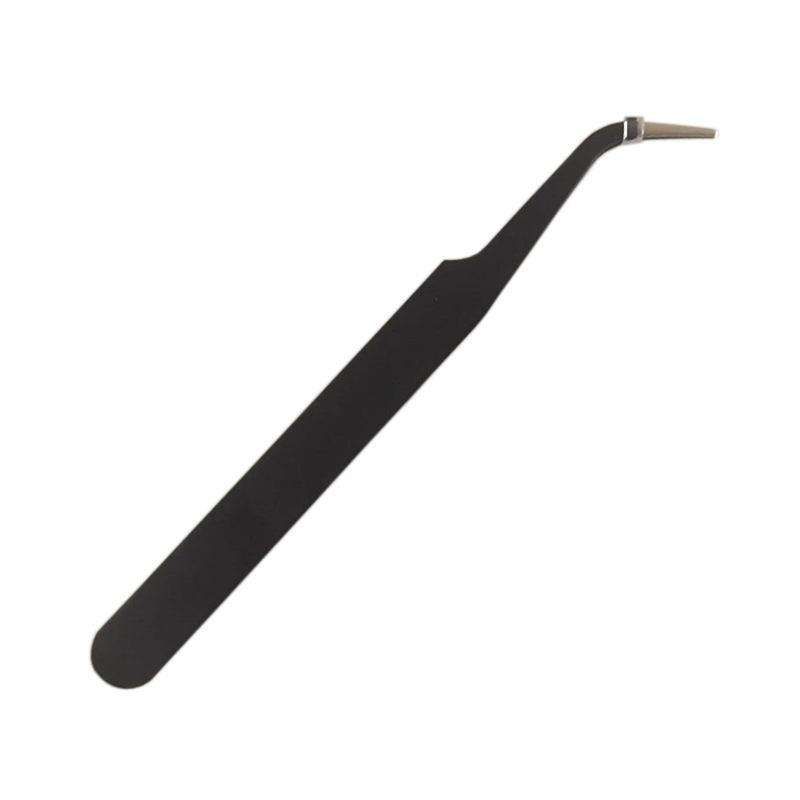 Black Tweezers for Nail Decorations and Eyelash Extensions VXN Beauty