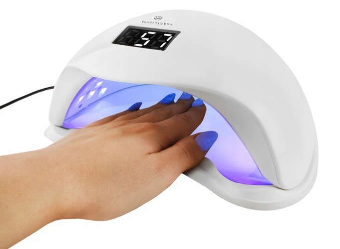 48W UV lamp for gel polish with motion sensor, White VXN Beauty