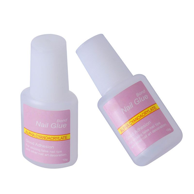 3pcs Nail Glue with Brush, 10g, Super Grip Tip Glue VXN Beauty