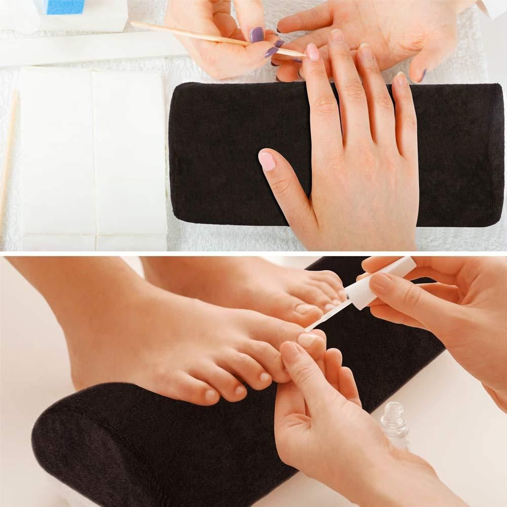 Leopard Nail Cushion Wrist Support for Manicure, UV Gel Acrylic Nail Art VXN Beauty