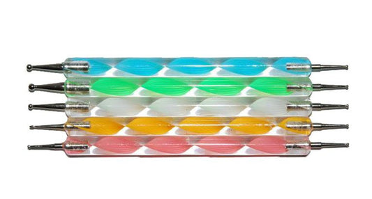 5pcs nail art dotting tool pens, MultiColor VXN Beauty