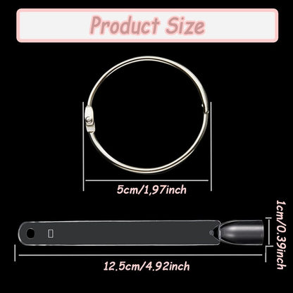 100 transparent nail sticks in wave shape, nail polish sticks, nail display sticks, transparent plastic pointed color sticks with metal ring for salons and beginners VXN Beauty