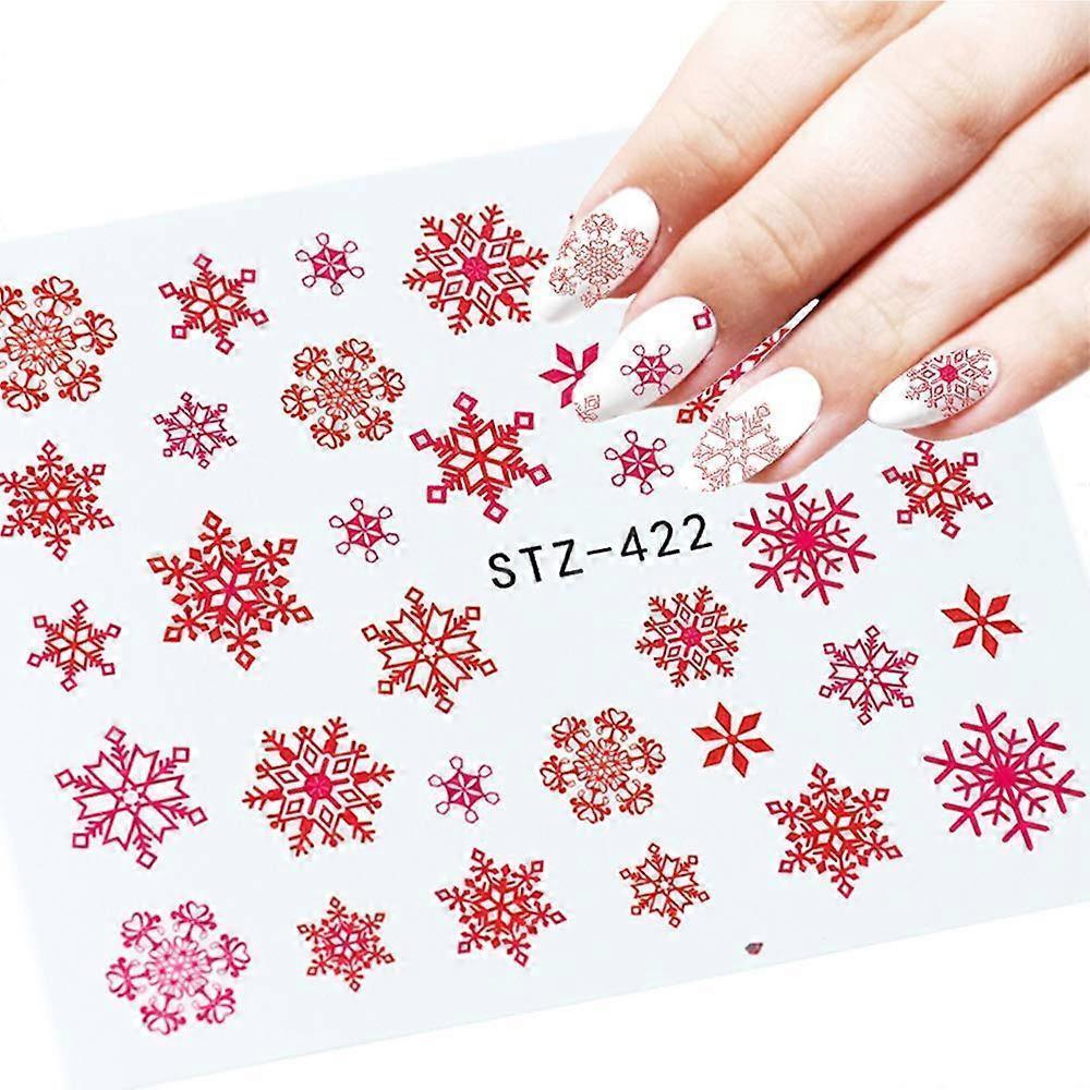 Christmas Nail Sticker New Year Water Decals Christmas Decoration Patch Watermark Nail Art Decoration VXN Beauty