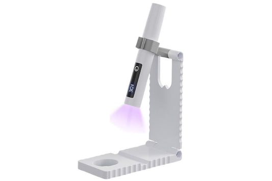 Portable Touch Nail Lamp - Cordless Mini LED Gel Curing UV Light with Timer - White VXN Beauty