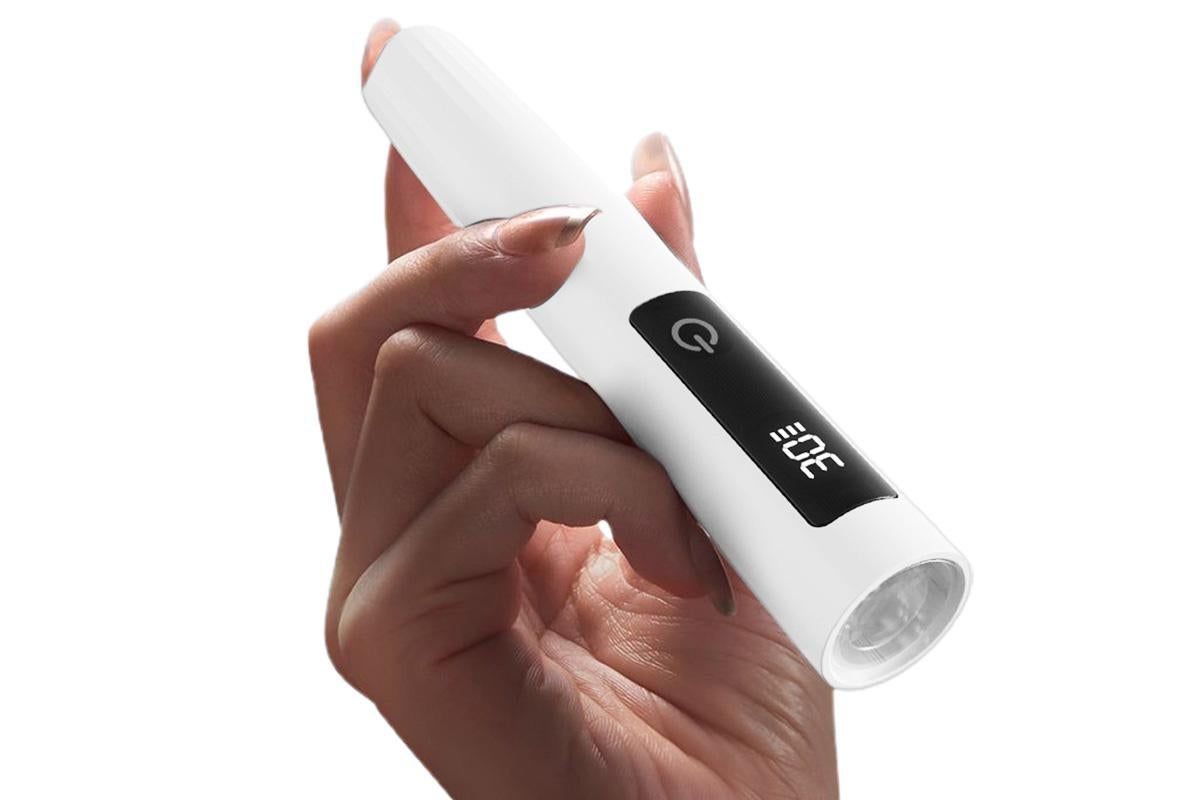 Portable Touch Nail Lamp - Cordless Mini LED Gel Curing UV Light with Timer - White VXN Beauty