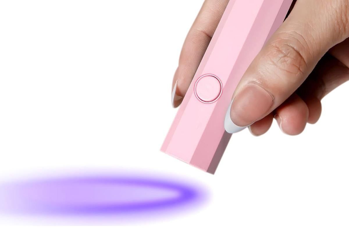 Handheld UV Nail Lamp Portable Gel Nail Dryer for Home Salon Use - Pink VXN Beauty