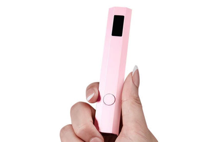 Handheld UV Nail Lamp Portable Gel Nail Dryer for Home Salon Use - Pink VXN Beauty